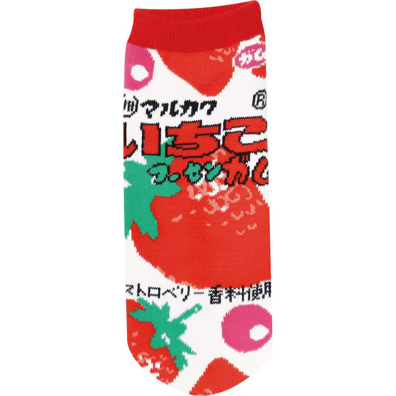 ジェイズプランニング お菓子柄 ソックス いちごフーセンガム