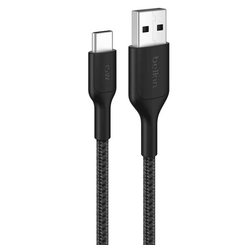 BELKIN USB-C to Lightning 編組ケーブル 1M ブラック CAA022fq1MBK