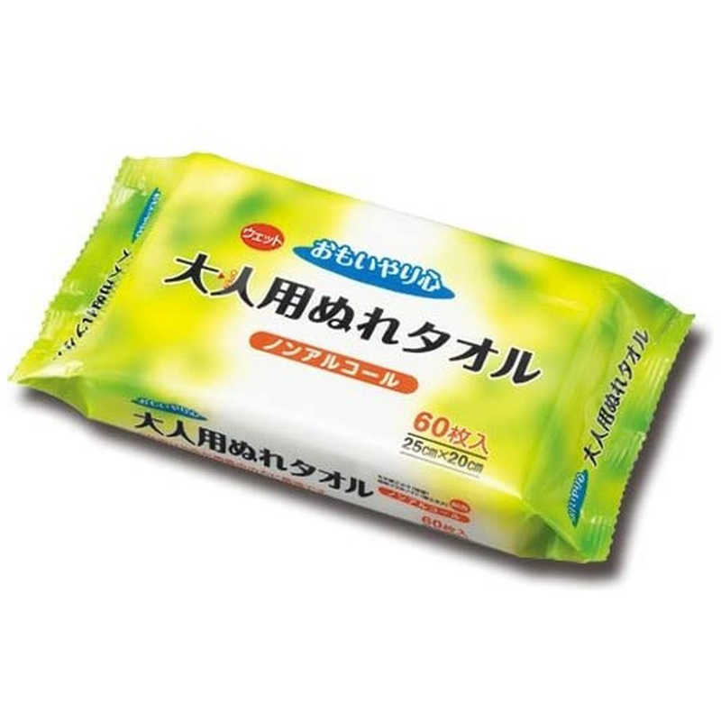 【商品解説】●ノンアルコール、無香料、モモ葉エキス、柿から抽出したフラボノイド配合の柔らかな肌ざわりと保水性に優れたウエットティッシュです。【スペック】●型式：N-60（N60）●JANコード：4973220281879この商品は宅配便でお届けする商品です出荷可能日から最短日時でお届けします。※出荷完了次第メールをお送りします。配送サービス提供エリアを調べることができます「エリア検索」をクリックして、表示された画面にお届け先の郵便番号7桁を入力してください。ご購入可能エリア検索お買い上げ合計3,980円以上で送料無料となります。※3,980円未満の場合は、一律550円（税込）となります。●出荷可能日から最短日時でお届けします。（日時指定は出来ません。）　※お届け時に不在だった場合は、「ご不在連絡票」が投函されます。　「ご不在連絡票」に記載された宅配業者の連絡先へ、再配達のご依頼をお願いいたします。●お届けは玄関先までとなります。●宅配便でお届けする商品をご購入の場合、不用品リサイクル回収はお受けしておりません。●全て揃い次第の出荷となりますので、2種類以上、または2個以上でのご注文の場合、出荷が遅れる場合があります。詳細はこちら■商品のお届けについて商品の到着日については、出荷完了メール内のリンク（宅配業者お荷物お問い合わせサービス）にてご確認ください。詳しいお届け目安を確認する1度の注文で複数の配送先にお届けすることは出来ません。※注文時に「複数の送付先に送る」で2箇所以上への配送先を設定した場合、すべてキャンセルとさせていただきます。