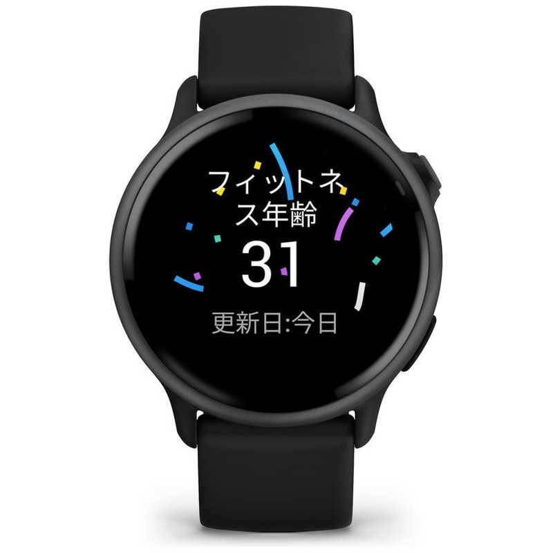 GARMIN　vivoactive 6 (ヴィヴォアクティブ 6)GPSスマートウォッチ(Suica対応) (ガーミン) Black/ Slate Black/ Slate　010-02985-30 - Image 2