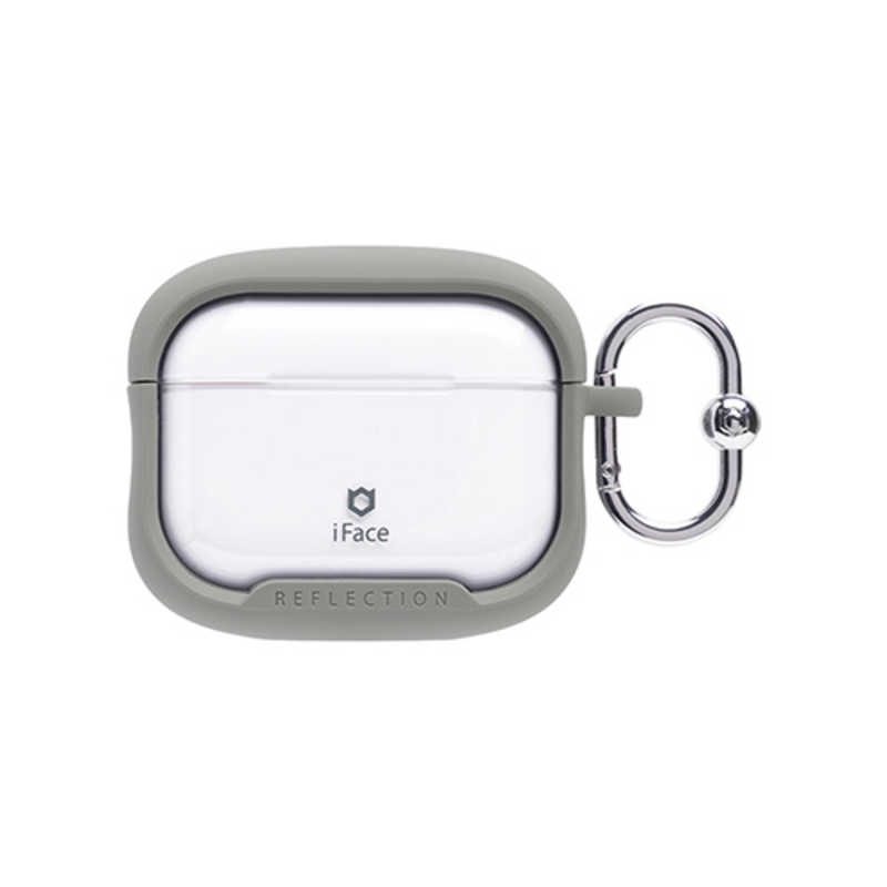 【商品解説】・AirPodsPro(第2/1世代)、AirPods(第3世代)は「丸いカラビナタイプ」、AirPods Pro(第3世代)、AirPods(第4世代)は「シグネチャーカラビナL」が付属・カラビナでカバンやベルトループなどに装着可能・ポリカーボネートとTPU、2つの素材でしっかり守る・クリア表面にシールを貼ってアレンジOK・ケースをつけたままワイヤレス充電可能・上ケース貼り付け用両面テープ付属※同梱されているマニュアルに沿って貼り付けてください。【スペック】●型式：41-188518（AIRPODSPR3REFGY）●JANコード：4573653188518対応機種：AirPods Pro 3主な素材：ハイブリッドワイヤレス充電：ワイヤレス充電対応カラビナ：カラビナ付きこの商品は宅配便でお届けする商品です出荷可能日から最短日時でお届けします。※出荷完了次第メールをお送りします。配送サービス提供エリアを調べることができます「エリア検索」をクリックして、表示された画面にお届け先の郵便番号7桁を入力してください。ご購入可能エリア検索お買い上げ合計3,980円以上で送料無料となります。※3,980円未満の場合は、一律550円（税込）となります。●出荷可能日から最短日時でお届けします。（日時指定は出来ません。）　※お届け時に不在だった場合は、「ご不在連絡票」が投函されます。　「ご不在連絡票」に記載された宅配業者の連絡先へ、再配達のご依頼をお願いいたします。●お届けは玄関先までとなります。●宅配便でお届けする商品をご購入の場合、不用品リサイクル回収はお受けしておりません。●全て揃い次第の出荷となりますので、2種類以上、または2個以上でのご注文の場合、出荷が遅れる場合があります。詳細はこちら■商品のお届けについて商品の到着日については、出荷完了メール内のリンク（宅配業者お荷物お問い合わせサービス）にてご確認ください。詳しいお届け目安を確認する1度の注文で複数の配送先にお届けすることは出来ません。※注文時に「複数の送付先に送る」で2箇所以上への配送先を設定した場合、すべてキャンセルとさせていただきます。