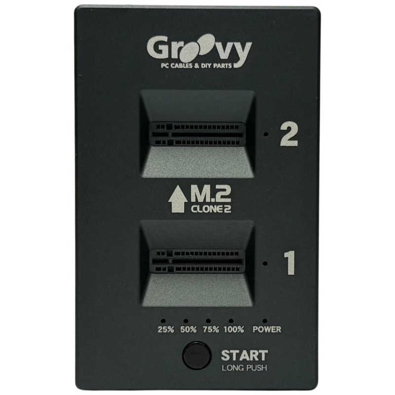 タイムリー　SSDスタンド USB-C接続 クローン(Mac/Windows11対応) AOK-NVMERCL-20G ［M.2対応 / NVMe＆SATA / 2台］ ブラック　UD-M2CL2 - Image 2