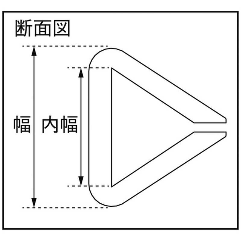 カーボーイ　カーボーイ 安心クッションはさみこみ型 コーナー用 内幅9mm ブラック...