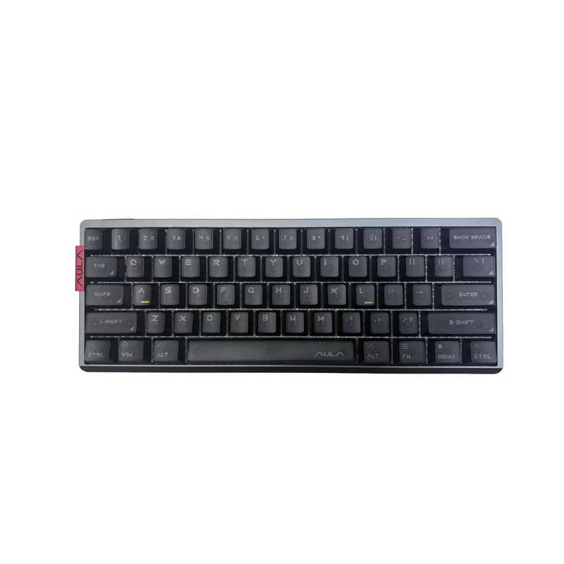 AULA ゲーミングキーボード CNCアルミボディ デュアル物理モード シングルバックライト プロ仕様 プロチーム監修プリセット Gray(有線) AG60SG-MG