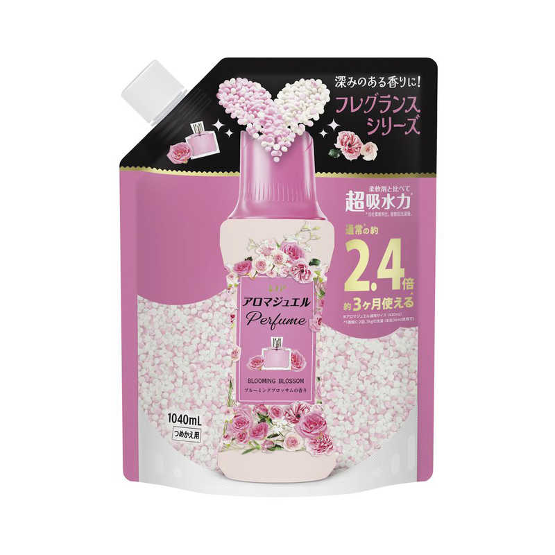 【商品解説】柔軟剤と比べて、超吸水力*&香り長続き2色の香水ビーズ。複雑で深みのある香り。柔軟剤より上質なフレグランスが香水よりやさしく、長く続きます。人気の香水から着想　ブルーミングブロッサムの香り ローズの優美な香りに、ホワイトムスクの繊細さを重ねた甘く洗練された大人フローラル。お洗濯のはじめに入れるだけ！縦型・ドラム式どちらでもOK通常※の約2.4倍　約3ヶ月使える^※アロマジュエル通常サイズ（420mL）^1週間に2回、3kgの洗濯（本品36mL使用で） *当社柔軟剤比。複数回洗濯後。 香り付け専用ビーズ【スペック】●型式：（レノアAJブロツサムSL）●JANコード：4987176364401【注意事項・特記事項】※キャンペーンやパッケージリニューアル等で掲載画像とは異なる場合があります。※開封後の返品や商品交換はお受けできません。この商品は宅配便でお届けする商品です出荷可能日から最短日時でお届けします。※出荷完了次第メールをお送りします。配送サービス提供エリアを調べることができます「エリア検索」をクリックして、表示された画面にお届け先の郵便番号7桁を入力してください。ご購入可能エリア検索お買い上げ合計3,980円以上で送料無料となります。※3,980円未満の場合は、一律550円（税込）となります。●出荷可能日から最短日時でお届けします。（日時指定は出来ません。）　※お届け時に不在だった場合は、「ご不在連絡票」が投函されます。　「ご不在連絡票」に記載された宅配業者の連絡先へ、再配達のご依頼をお願いいたします。●お届けは玄関先までとなります。●宅配便でお届けする商品をご購入の場合、不用品リサイクル回収はお受けしておりません。●全て揃い次第の出荷となりますので、2種類以上、または2個以上でのご注文の場合、出荷が遅れる場合があります。詳細はこちら■商品のお届けについて商品の到着日については、出荷完了メール内のリンク（宅配業者お荷物お問い合わせサービス）にてご確認ください。詳しいお届け目安を確認する1度の注文で複数の配送先にお届けすることは出来ません。※注文時に「複数の送付先に送る」で2箇所以上への配送先を設定した場合、すべてキャンセルとさせていただきます。