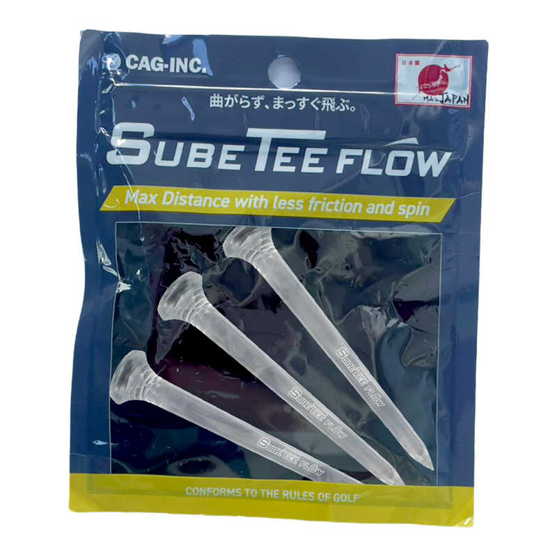 キャグ　SUBEッティ FLOW スリムロング 3本セット クリア　SUBE6140CL
