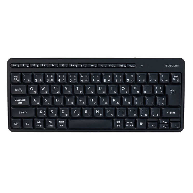 エレコム ELECOM キーボード 無線2.4GHz 静音 ミニサイズ メンブレン式 TK-QT11MDMBK