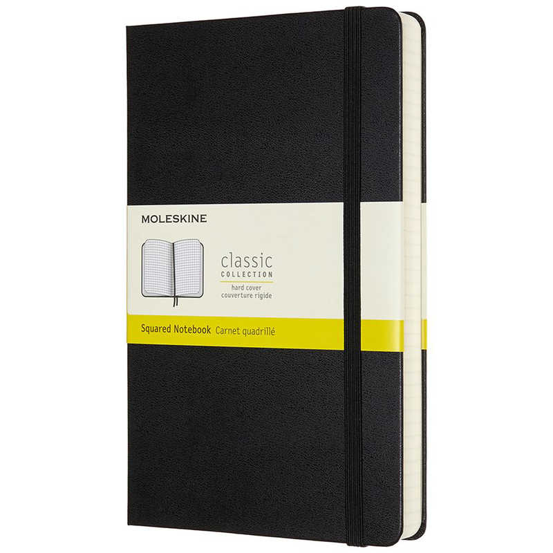 MOLESKINE　クラシックノートブックエクスパンデッド ハードカバー(方眼)Large ブラック　QP061EXP