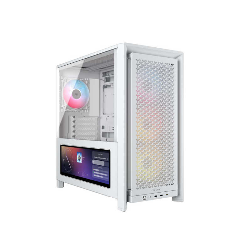 コルセア　CORSAIR　FRAME 4000D LCD RS ARGB Premium Mid-TowerWhite　CC-9011327-WW