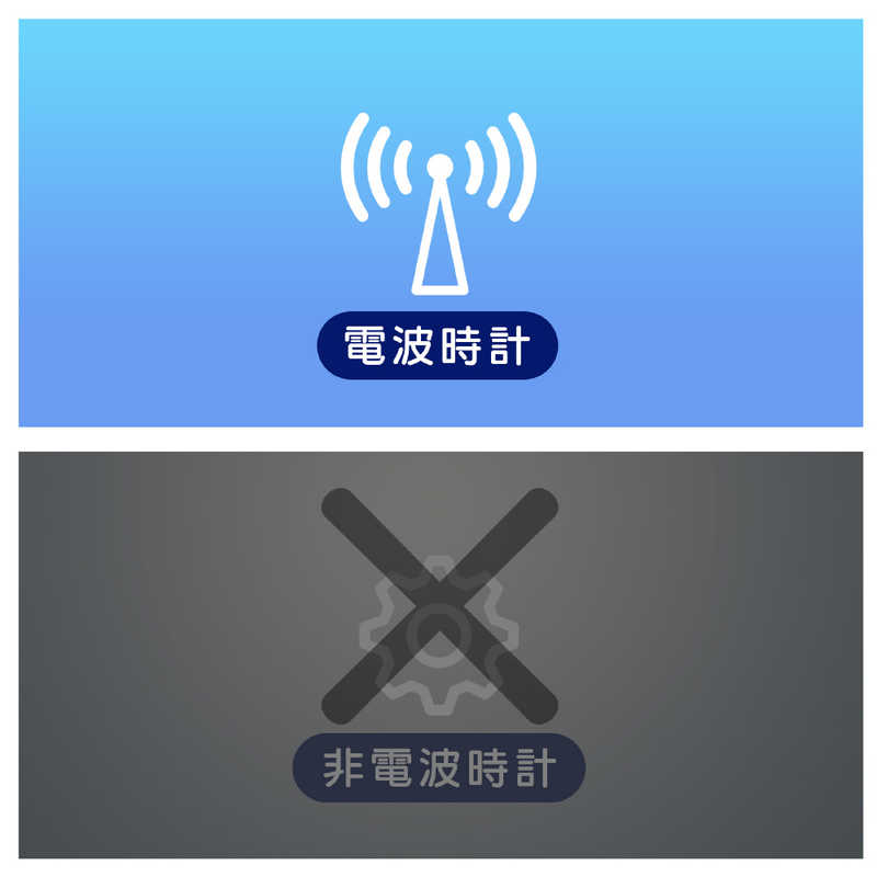 MAG 見やすい大型デジタルの置掛兼用 電波時計 クリアビュー [電波自動受信機能有] W-814 WH-Z [3]