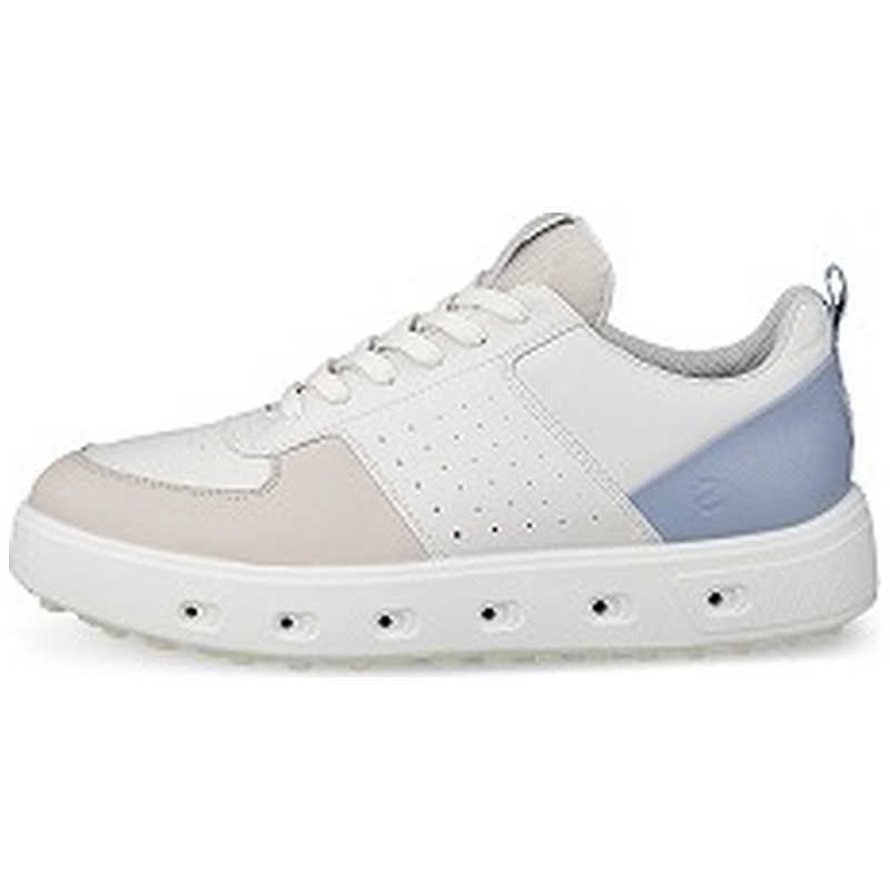 エコー　レディースゴルフシューズ STREET720(ストリート720) WHITE/GRAVEL/DUSTY BLUE ［レディース / 24.5cm］ ライムクリーム　EG110703-61596-39