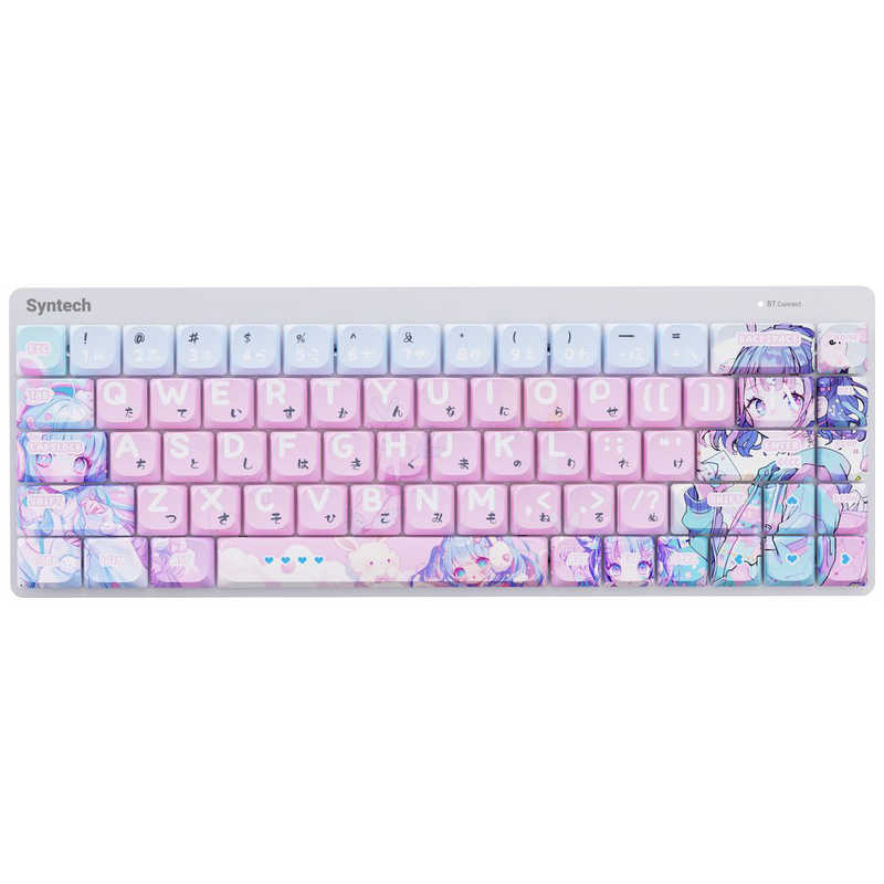 SYNTECH ロープロファイルメタニカルキーボード / 3way接続 G68LP-PK