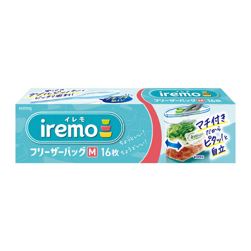 【商品解説】●キチントさんからイレモブランドに変わりました。●底マチ付きだから、立てて使える！たっぷり入る！漬けこみ調理や下ごしらえに自立するので支えなくても倒れにくい。●独自のダブルジッパーでしっかり密閉！軽い力でもしっかり閉められます。●バッグ本体は各サイズ2種類封入している！【スペック】●型式：イレモフリザM（イレモフリザM）●JANコード：4901422336059【注意事項・特記事項】※キャンペーンやパッケージリニューアル等で掲載画像とは異なる場合があります。※開封後の返品や商品交換はお受けできません。この商品は宅配便でお届けする商品です出荷可能日から最短日時でお届けします。※出荷完了次第メールをお送りします。配送サービス提供エリアを調べることができます「エリア検索」をクリックして、表示された画面にお届け先の郵便番号7桁を入力してください。ご購入可能エリア検索お買い上げ合計3,980円以上で送料無料となります。※3,980円未満の場合は、一律550円（税込）となります。●出荷可能日から最短日時でお届けします。（日時指定は出来ません。）　※お届け時に不在だった場合は、「ご不在連絡票」が投函されます。　「ご不在連絡票」に記載された宅配業者の連絡先へ、再配達のご依頼をお願いいたします。●お届けは玄関先までとなります。●宅配便でお届けする商品をご購入の場合、不用品リサイクル回収はお受けしておりません。●全て揃い次第の出荷となりますので、2種類以上、または2個以上でのご注文の場合、出荷が遅れる場合があります。詳細はこちら■商品のお届けについて商品の到着日については、出荷完了メール内のリンク（宅配業者お荷物お問い合わせサービス）にてご確認ください。詳しいお届け目安を確認する1度の注文で複数の配送先にお届けすることは出来ません。※注文時に「複数の送付先に送る」で2箇所以上への配送先を設定した場合、すべてキャンセルとさせていただきます。
