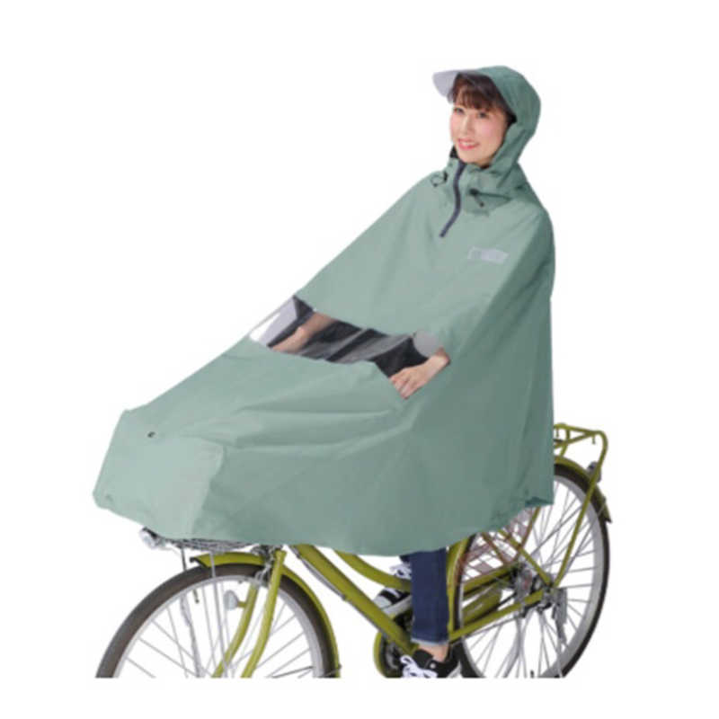 【商品解説】高機能で優秀な自転車用ポンチョです。・ポンチョタイプで上からスポッとかぶるだけなので脱ぎ着が楽。忙しい日にレインコートのボタンをパチパチ留めるのはとっても面倒…。レインポンチョなら袖を通さなくても、ボタンを留めなくてもパパっと被るだけで衣類の形状に捕らわれずにラクに着れちゃいます！しかも軽量で動きやすい。・透明窓で楽々操作！手元だけ透明だから、わざわざポンチョを脱がなくてもスイッチパネルの変速の操作や時計も見れちゃいます。・フードが頭にフィット。顔が濡れない。道路で左右を確認するときにフードが邪魔になることがありません。・収納袋付きでコンパクトに折りたたんでバッグインできる。携帯に便利。・高い耐水性。下から空気を循環する構造で通気性もアップ。蒸れない。涼しい。・ポンチョタイプはセパレートタイプに比べてどうしても下からの返し雨に弱いので、レインボトムスやレインシューズとの併用をおすすめします。【素材】生地：ポリエステル(ポンジ)　裏TPUラミネート　透明：PVC　クリップ：PBT樹脂【適応身長】男女共用 身長155cm〜180cm【付属品】収納袋【スペック】●型式：D-3PO-PG（D-3PO-PG）●JANコード：4516076070046性別：ユニセックス素材：生地：ポリエステル透明：PVCクリップ：PBT樹脂サイズ：フリーサイズ仕様1：【適応身長】身長155cm〜180cm仕様2：【適応自転車サイズ】24インチ〜27インチ※前カゴ付き自転車専用(スポーツ車・前子乗せ装着車使用不可)※24インチ以下の自転車では、スソが前輪に巻き込まれてしまう可能性があるため使用はお控えください。仕様3：【サイズ】(約)前丈126×着丈87×裾幅168cmこの商品は宅配便でお届けする商品です出荷可能日から最短日時でお届けします。※出荷完了次第メールをお送りします。配送サービス提供エリアを調べることができます「エリア検索」をクリックして、表示された画面にお届け先の郵便番号7桁を入力してください。ご購入可能エリア検索お買い上げ合計3,980円以上で送料無料となります。※3,980円未満の場合は、一律550円（税込）となります。●出荷可能日から最短日時でお届けします。（日時指定は出来ません。）　※お届け時に不在だった場合は、「ご不在連絡票」が投函されます。　「ご不在連絡票」に記載された宅配業者の連絡先へ、再配達のご依頼をお願いいたします。●お届けは玄関先までとなります。●宅配便でお届けする商品をご購入の場合、不用品リサイクル回収はお受けしておりません。●全て揃い次第の出荷となりますので、2種類以上、または2個以上でのご注文の場合、出荷が遅れる場合があります。詳細はこちら■商品のお届けについて商品の到着日については、出荷完了メール内のリンク（宅配業者お荷物お問い合わせサービス）にてご確認ください。詳しいお届け目安を確認する1度の注文で複数の配送先にお届けすることは出来ません。※注文時に「複数の送付先に送る」で2箇所以上への配送先を設定した場合、すべてキャンセルとさせていただきます。