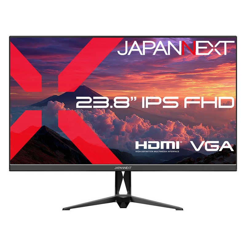 JAPANNEXT　液晶モニター IPS HDMI VGA ［23.8型 / フルHD(1920×1080) / ワイド / 75Hz］　JN-IPS238F3