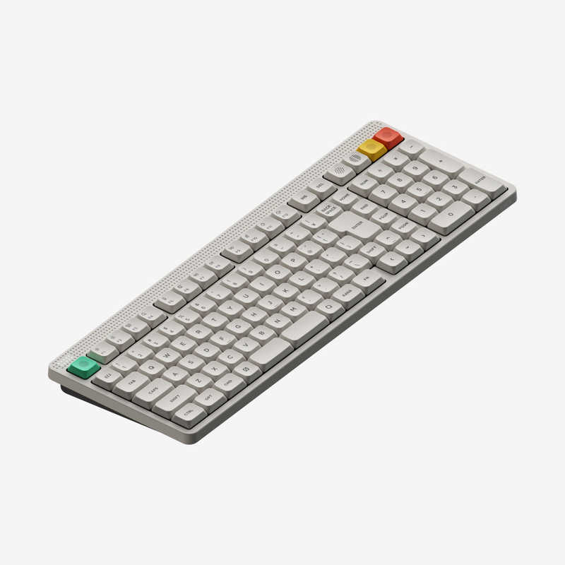NUPHY NuPhy Low-profileメカニカルキーボードNode100(White)- NuPhy n100nwuj