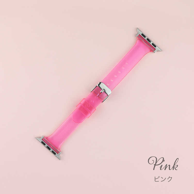 【商品解説】透明感のあるクリアバンド、Apple Watch本体の美しさを引き立てます。●TPU素材なので、水や汗に濡れても丸洗いが出来ます●カラーバリエーションが豊富なので、推しカラー、チームカラー、メンバーカラーにもお使いいただけます【スペック】●型式：IQ-AW025B45-PK（IQAW025B45PK）●JANコード：4582545678341この商品は宅配便でお届けする商品です出荷可能日から最短日時でお届けします。※出荷完了次第メールをお送りします。配送サービス提供エリアを調べることができます「エリア検索」をクリックして、表示された画面にお届け先の郵便番号7桁を入力してください。ご購入可能エリア検索お買い上げ合計3,980円以上で送料無料となります。※3,980円未満の場合は、一律550円（税込）となります。●出荷可能日から最短日時でお届けします。（日時指定は出来ません。）　※お届け時に不在だった場合は、「ご不在連絡票」が投函されます。　「ご不在連絡票」に記載された宅配業者の連絡先へ、再配達のご依頼をお願いいたします。●お届けは玄関先までとなります。●宅配便でお届けする商品をご購入の場合、不用品リサイクル回収はお受けしておりません。●全て揃い次第の出荷となりますので、2種類以上、または2個以上でのご注文の場合、出荷が遅れる場合があります。詳細はこちら■商品のお届けについて商品の到着日については、出荷完了メール内のリンク（宅配業者お荷物お問い合わせサービス）にてご確認ください。詳しいお届け目安を確認する1度の注文で複数の配送先にお届けすることは出来ません。※注文時に「複数の送付先に送る」で2箇所以上への配送先を設定した場合、すべてキャンセルとさせていただきます。