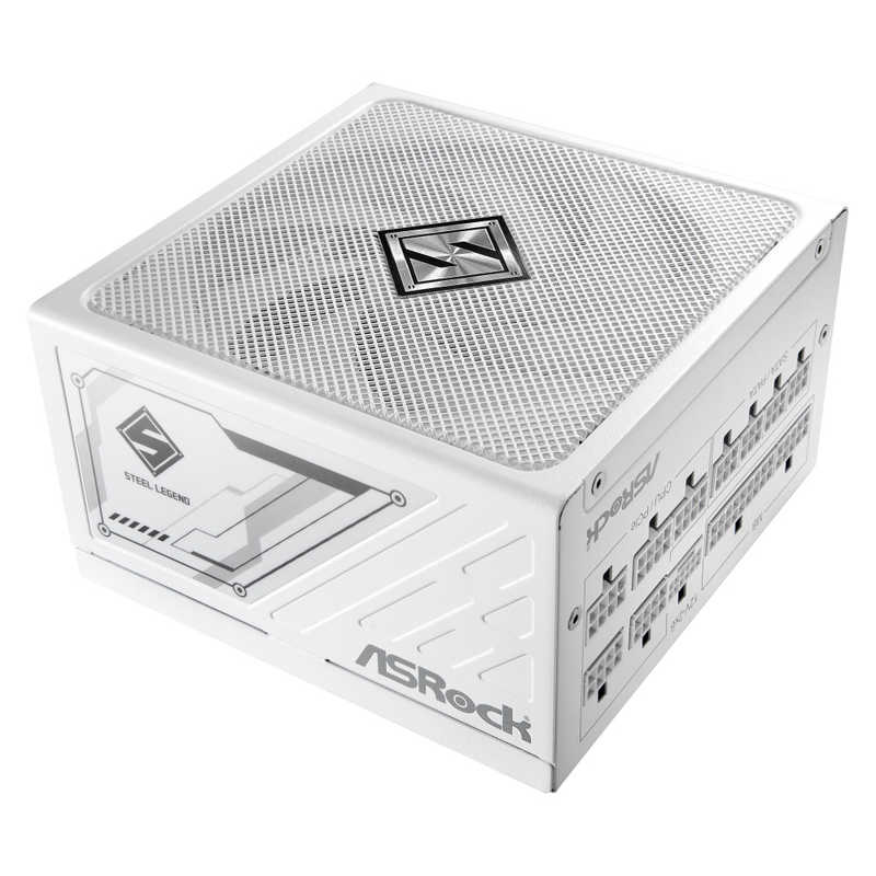 コジマ楽天市場店のASROCK　ASRock Steel Legend 850w 白筐体 ［850W /ATX /Gold］　SL-850GW｜アングル2