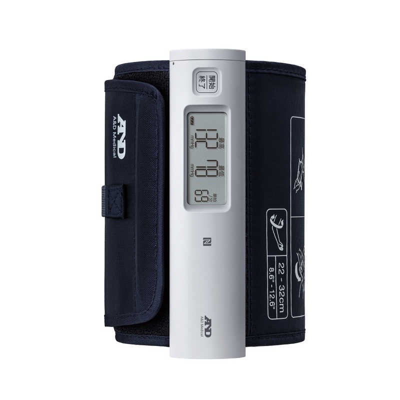 A＆D　NFC内蔵 上腕式ホースレス血圧計 ［上腕(カフ)式］　UA-1100NFC-WH