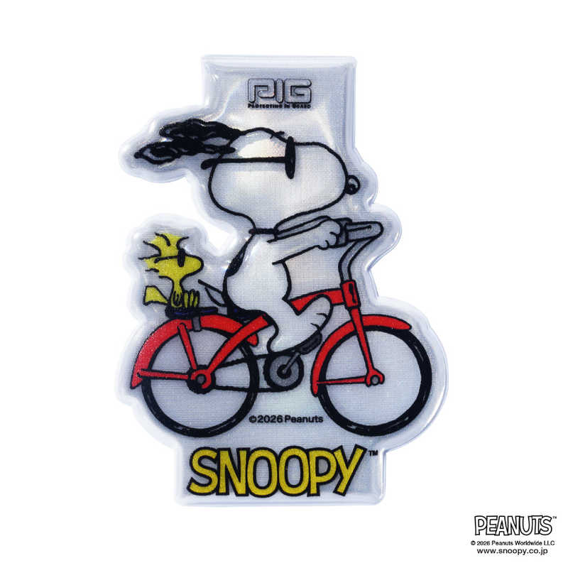 PEANUTS　マグネットリフレクター サイクリングスヌーピー　PMR-003