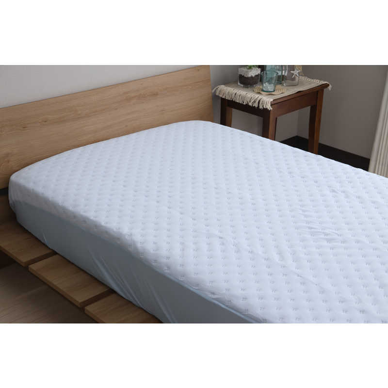 大宗 (BOXパッド) 強冷感BOXパッド Sサイズ (約100×200x28cm) [シングルサイズ] ブルー 964504/BL [3]