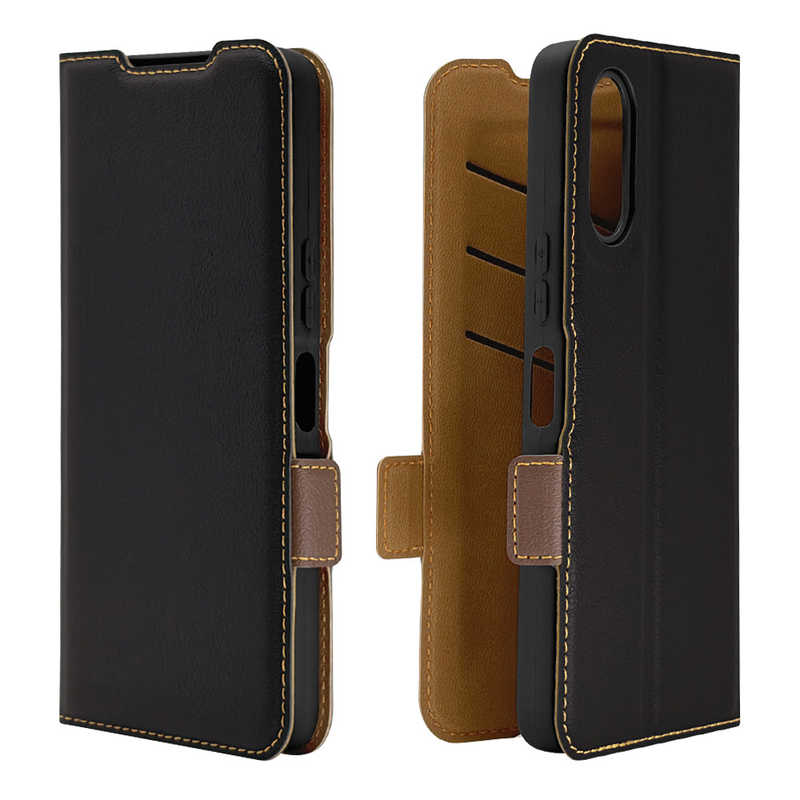 ラスタバナナ　arrows We3 薄型手帳サイドマグネットケース BK×BR ブラック×ブラウン　9483FAW3BSMBKB