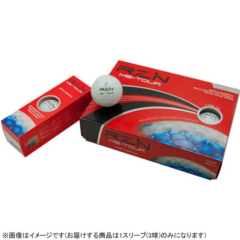 RZNゴルフ　ゴルフボール RZN MS-TOUR《1スリーブ(3球)/ホワイト》 MS-TOUR　MSTOU...