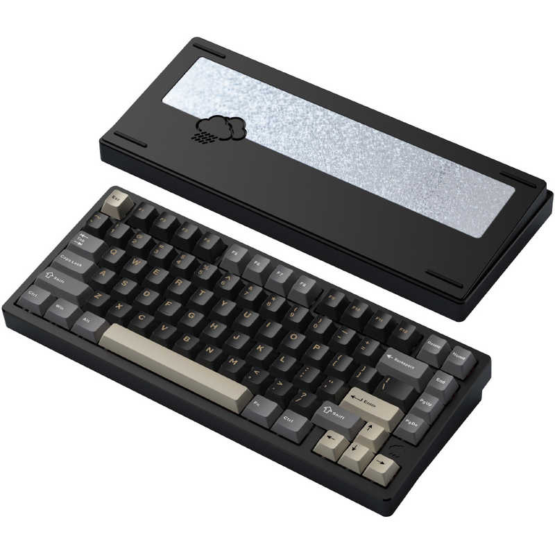 KIBU Rainy 75 Pro Black SHHH Switch 静音スイッチ WOBKEY PR75BKS