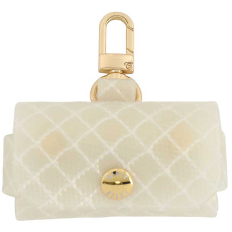 MISTYLAYER　MISTY LAYER フルワイヤレスイヤホンマルチケース Mサイズ 格子柄ホワイトゴールド　FWEMCM-KHG