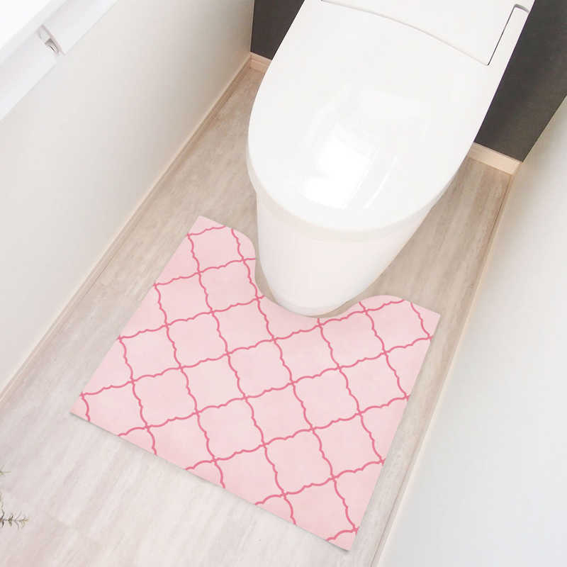 オカトー　使い捨てトイレマット 15枚入り モロッカン ピンク　02520