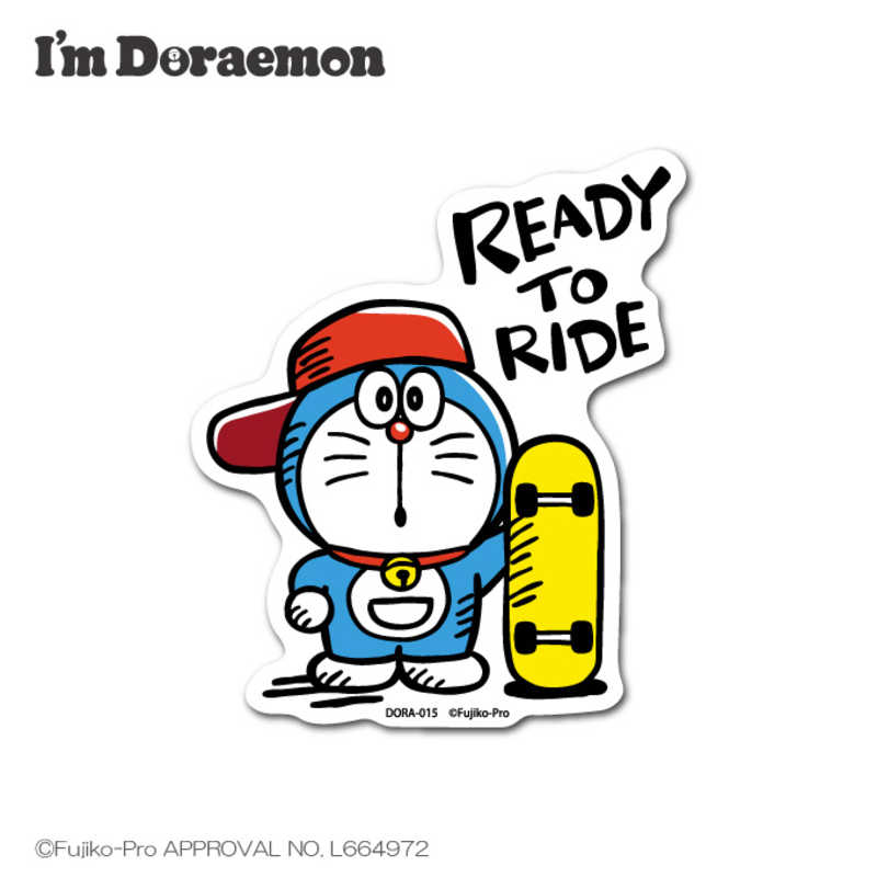 ゼネラルステッカー　ダイカットステッカー Im Doraemon READY TO RIDE　DORA-015