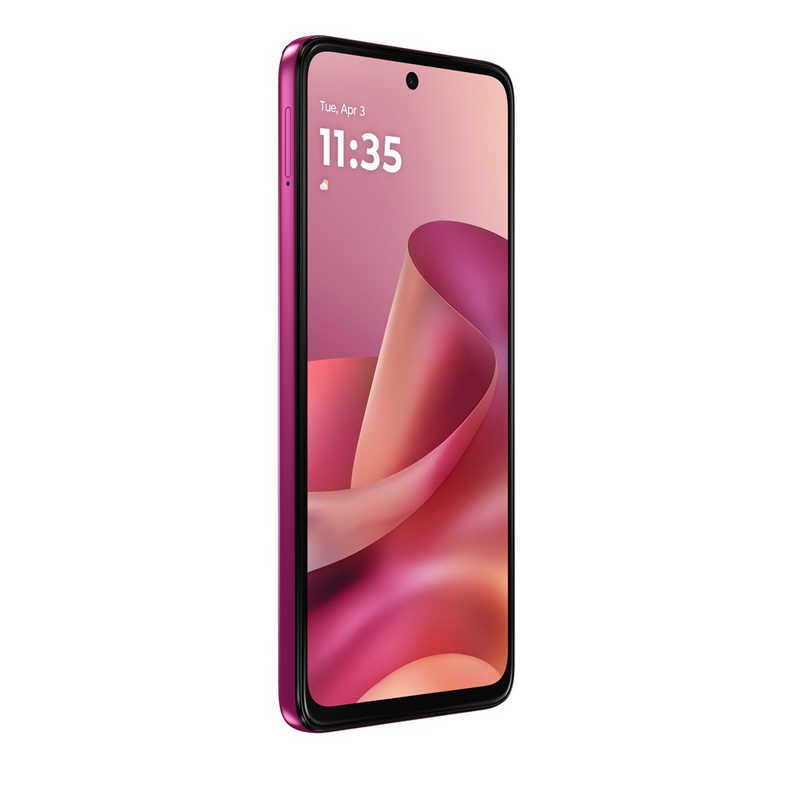 コジマ楽天市場店のモトローラ　SIMフリー moto g37j MediaTek Dimensity 6300 6.72インチ メモリ/ストレージ：4GB/128GB PANTONE Fuchsia Red (フューシャレッド)　PBCK0003JP｜アングル2