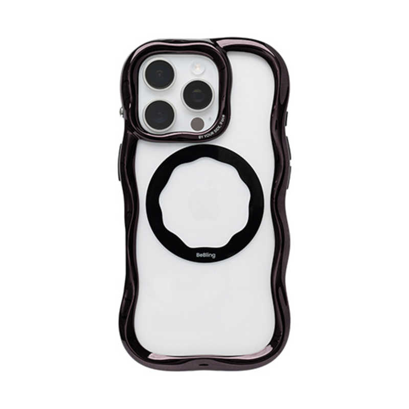 【2026年08月21日発売予定】HAMEE　［iPhone 16 Pro専用］iFace BeBling Wave MagSynq クリアケース iFace ブラック　41-192546