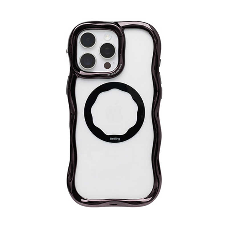 【2026年08月21日発売予定】HAMEE　［iPhone 16 Pro Max専用］iFace BeBling Wave MagSynq クリアケース iFace ブラック　41-192577