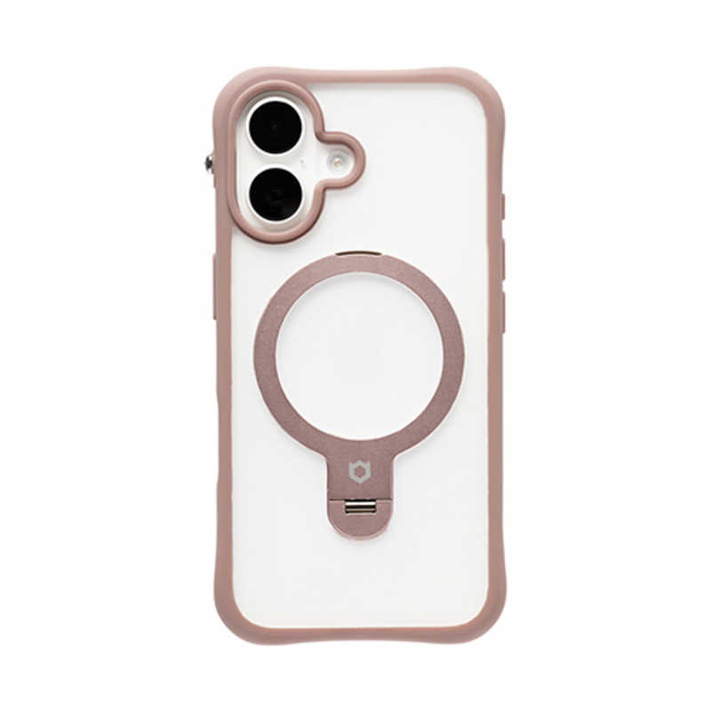【2026年09月01日発売予定】HAMEE　［iPhone 16専用］iFace Leany MagSynq スタンドケース モカベージュ　41-193451
