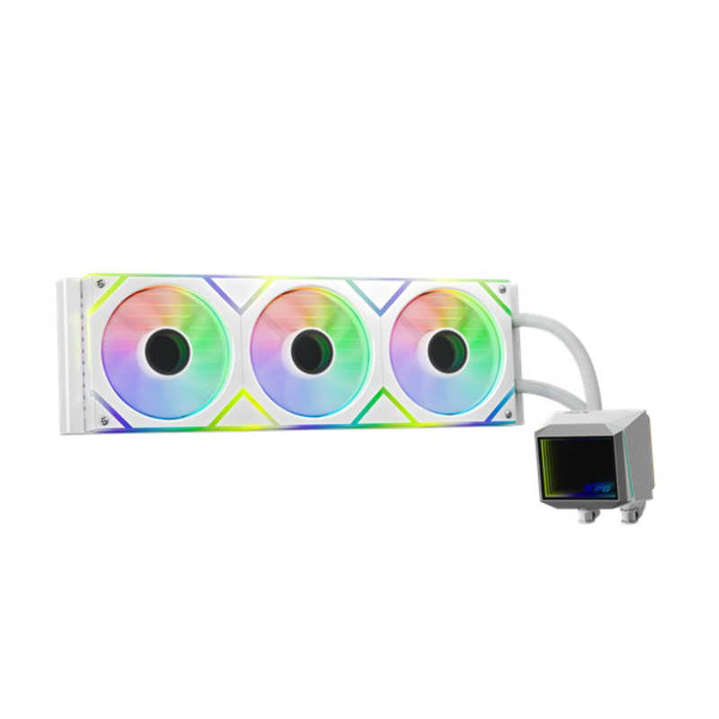 ADATA 水冷CPUクーラー LEVANTE II 360 ［ 360mmファン/ インフィニティミラー ］ XPG ホワイト LEVANTEII360-WHCWW