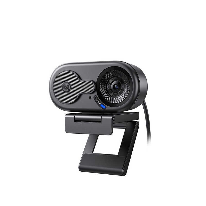 EMEET ウェブカメラ 1080P フルHD 内蔵マイク 66°視野角 プライバシーシャッター 金属製クリップ USB-A接続 三脚対応 C100 ブラック E3001