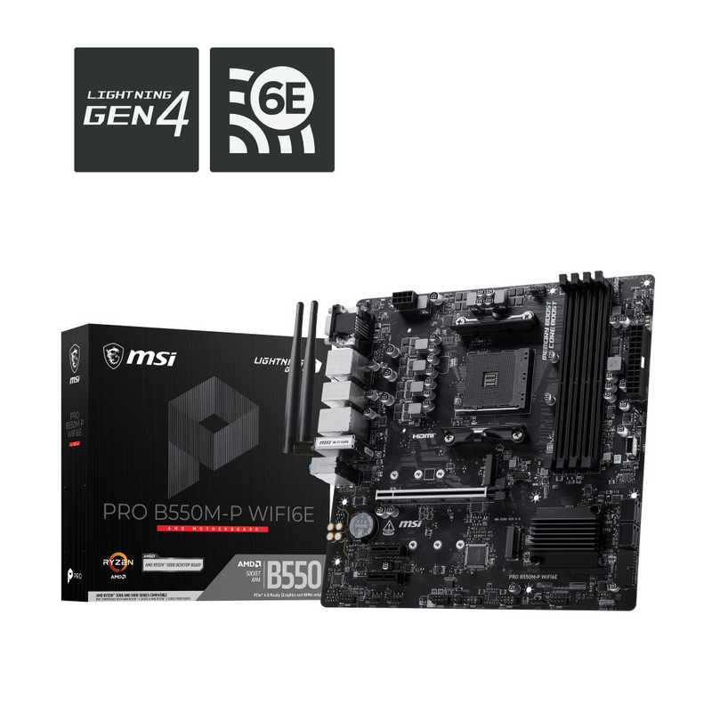 MSI PRO B550M-P WIFI6E ［MicroATX］ PROB550M-PWIFI6E