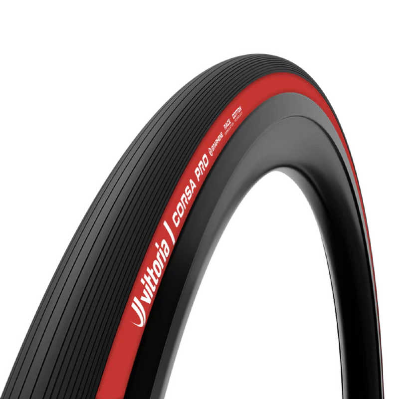 ビットリア　自転車用タイヤ CORSA PRO TLR コルサ プロ チューブレスレディ(700×28C) BLACK×RED　11A01175