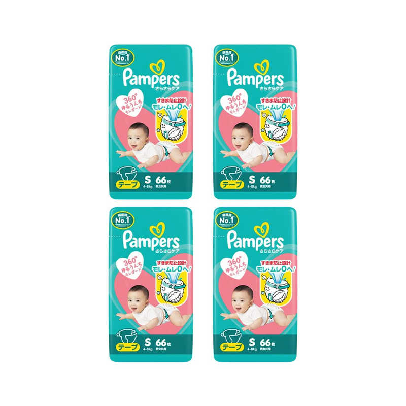 【2026年10月24日発売予定】P＆G　(ケース販売)パンパースさらさらケア テープ / スーパ-ジャンボ S66枚(4-8kg)×4　