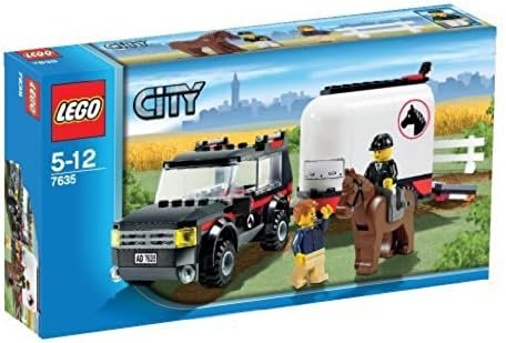 【中古】【ほぼ新品】【ワケアリ特価】レゴ (LEGO) シティ レゴ (LEGO)の町 ホーストレーラー付きの4WD 7635