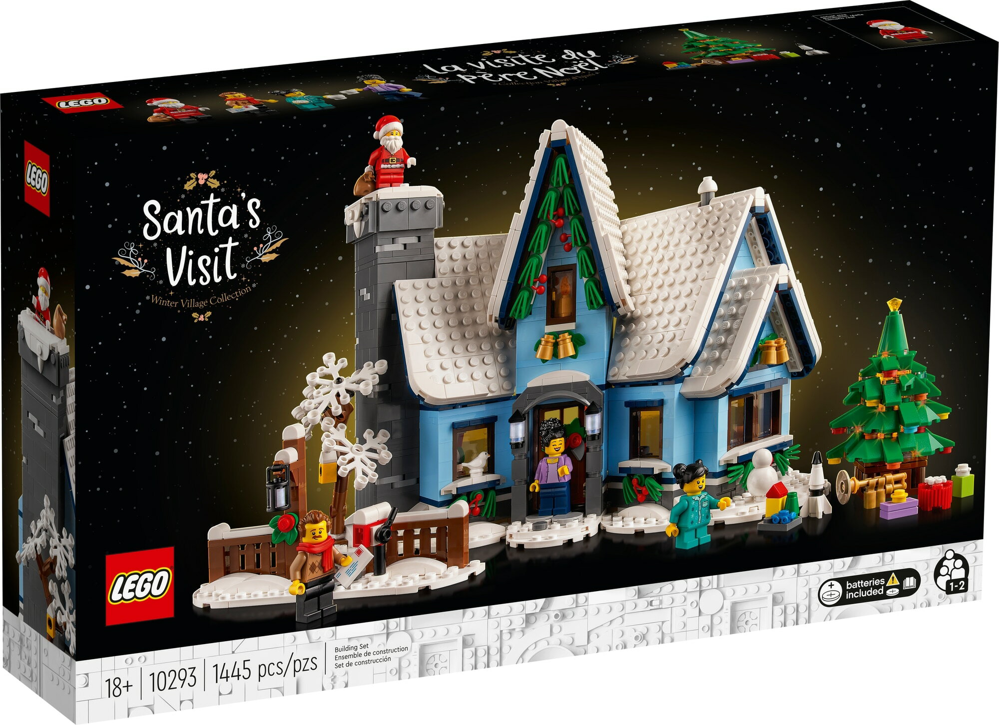 レゴ (LEGO) クリスマス・ウィンタービレッジ サンタがやってくる 10293 国内流通正規品 玩具 ブロック 男の子 女の子 おうち時間 大人 オトナレゴ インテリア ディスプレイ おしゃれ ホビー 模型 プレゼント ギフト 誕生日 クリスマス