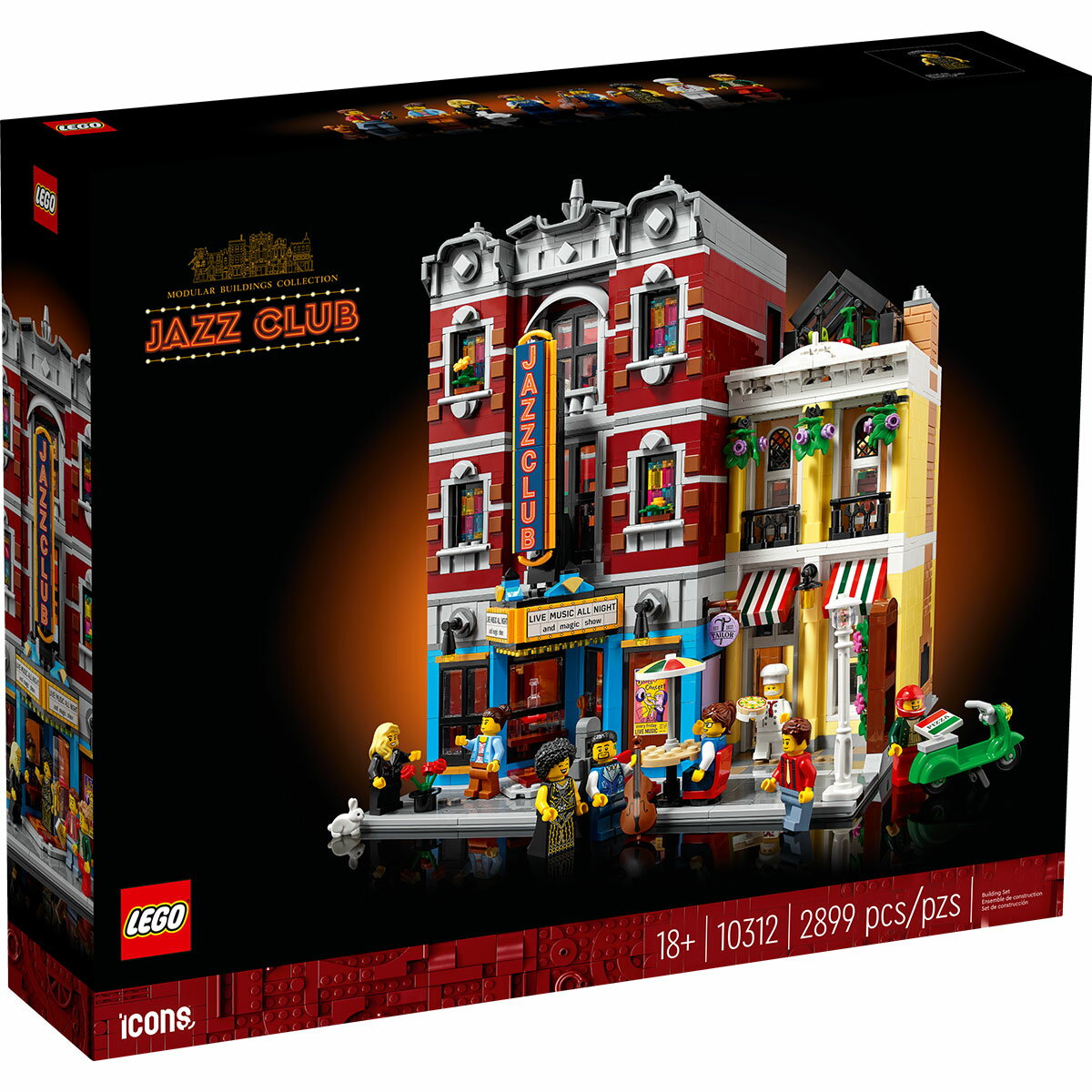 レゴ(LEGO) ICONS ジャズクラブ 10312 国内流通正規品 おもちゃ 玩具 ブロック おうち時間 大人 オトナレゴ プレゼント 建物 おしゃれ インテリア 創造力 モジュラー ビルディング コレクション アイコンズ アイデア 音楽 ミュージック バンドのサムネイル