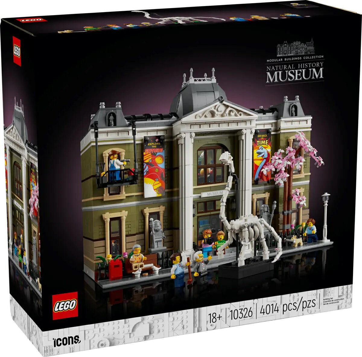 レゴ(LEGO) ICONS アイコン 自然史博物館 10326 国内流通正規品 おもちゃ 玩具 ブロック 男の子 女の子 おうち時間 大人 オトナレゴ プレゼント ギフト 誕生日 インテリア ディスプレイ 博物館 歴史 恐竜 ミュージアム クリスマス 特大モデル 建物のサムネイル