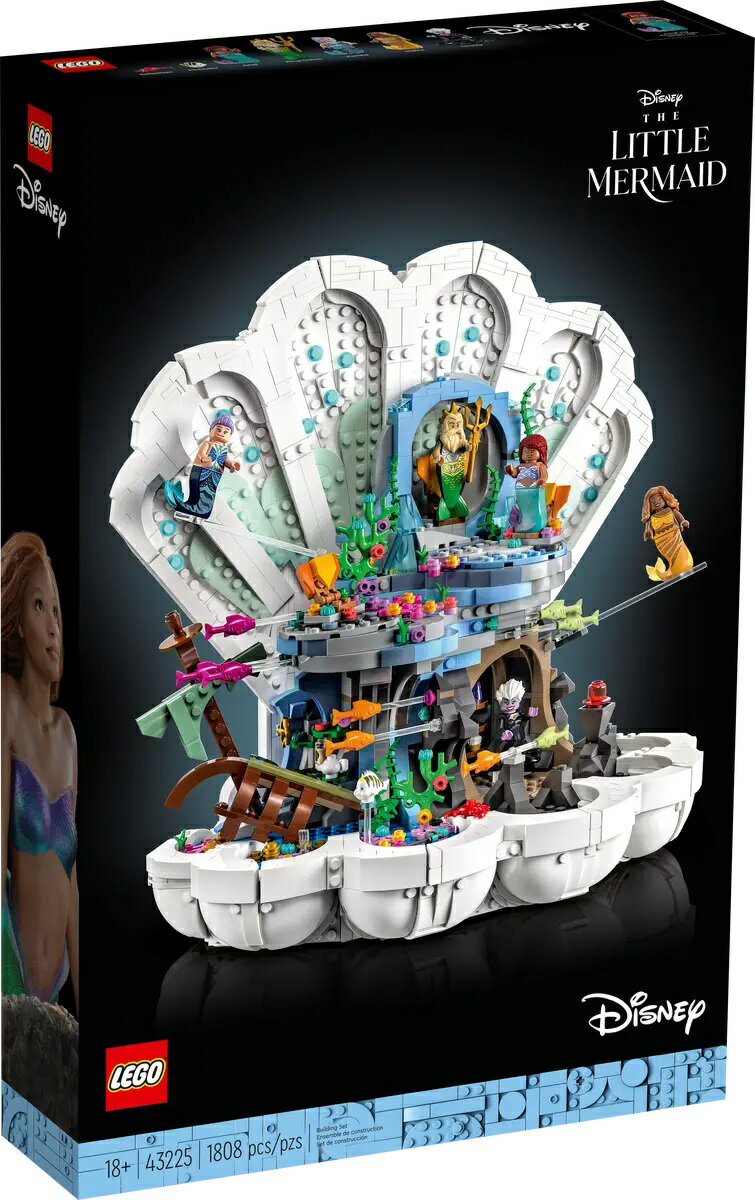 レゴ (LEGO) ディズニー リトル・マーメイドのシェル・パレス 43225 国内流通正規品 おもちゃ 玩具 ブロック 男の子 女の子 おうち時間 オトナレゴ プリンセス 人魚 海底 マーメイド トリトン王 キャラクター プレゼント ギフト洞窟 100周年 ディスプレイのサムネイル