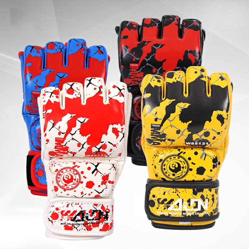 オープンフィンガーグローブ フィットネス ボクシング 総合 格闘技 グローブ キック ボクシング ジム ..