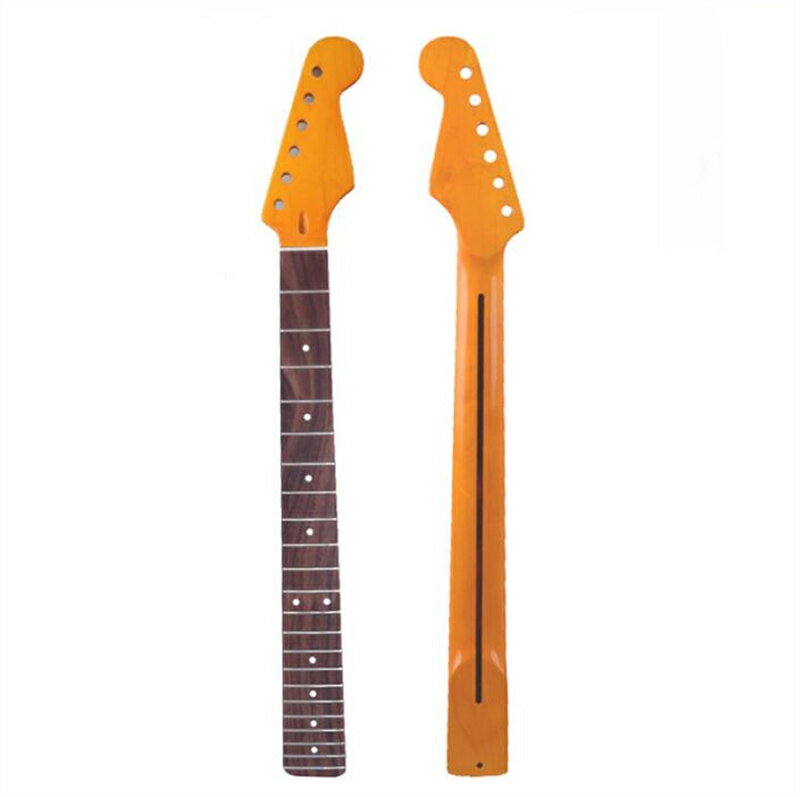 STストラトタイプ交換用ネック ギターパーツ ギターネック メイプル ローズウッド指板 エレギーギターネック MU1867