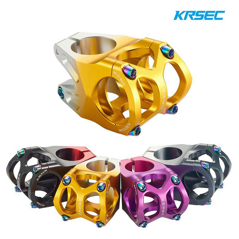 KRSEC マウンテンバイクステム MTBステム CNC加工 アルミ合金 0°40mm 自転車ステム KC40