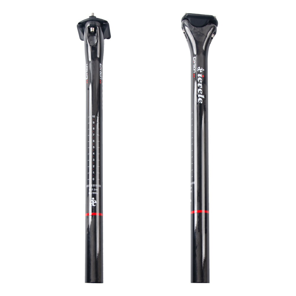 ieveleカーボンシートポスト 軽量型 自転車シートポスト 27.2 30.8 31.6mm シートピラー自転車 iez19 ※取り寄せ