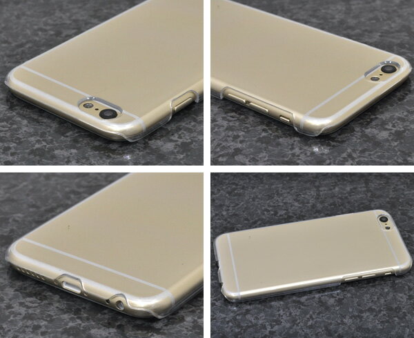 iPhone 6/iPhone 6S用ハードクリアケース シンプルな透明カバー　（アイフォンシックスエス　アップル）[8点までメール便発送可能]